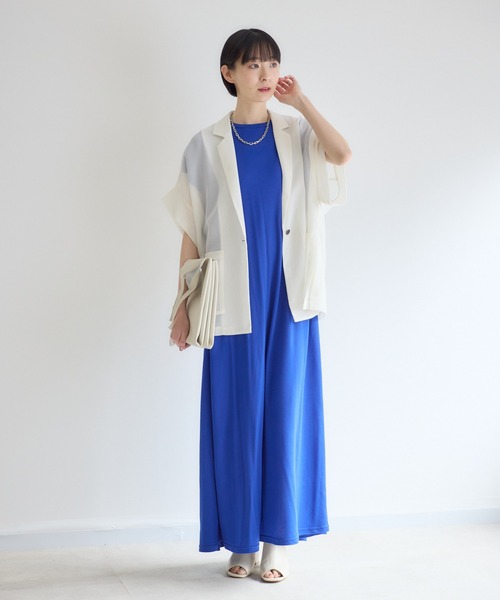 Paradise Picnic（パラダイスピクニック）の「【接触冷感】ガゼットワンピース（ワンピース・レディース・ブルー/ブラック/レッド・FREE）」の17枚目の写真