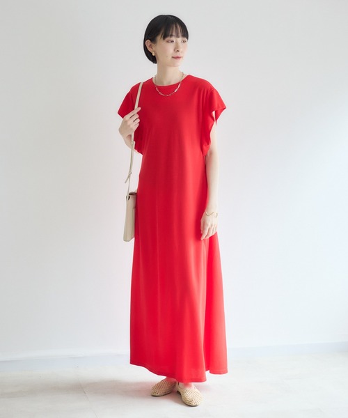 Paradise Picnic（パラダイスピクニック）の「【接触冷感】ガゼットワンピース（ワンピース・レディース・ブルー/ブラック/レッド・FREE）」の21枚目の写真