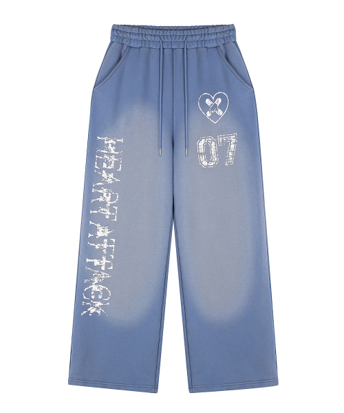 LUVISTRUE(ラヴイズトゥルー)の「SY WASHING TRAINING PANTS(VINTAGE BLUE)(スウェットパンツ・レディース・その他・FREE)」の2枚目の写真