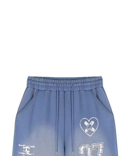LUVISTRUE(ラヴイズトゥルー)の「SY WASHING TRAINING PANTS(VINTAGE BLUE)(スウェットパンツ・レディース・その他・FREE)」の4枚目の写真