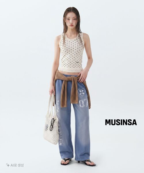 LUVISTRUE(ラヴイズトゥルー)の「SY WASHING TRAINING PANTS(VINTAGE BLUE)(スウェットパンツ・レディース・その他・FREE)」の6枚目の写真
