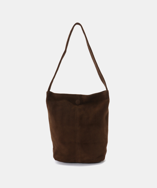 IENA(イエナ)の「Morphee/モルフェ CYLINDER(S size)OIL SUEDE BROWN バッグ(ショルダーバッグ・レディース・ブラウン・FREE)」の5枚目の写真