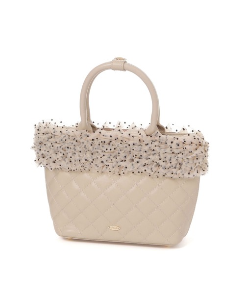 Heather（ヘザー）の「2WAYボリュームフリルBAG　739890（ハンドバッグ・レディース・アイボリー/ピンク/ベージュ・ONE SIZE）」の12枚目の写真