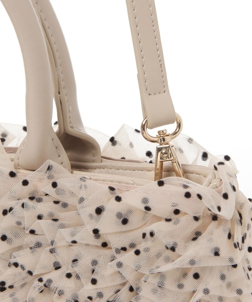 Heather（ヘザー）の「2WAYボリュームフリルBAG　739890（ハンドバッグ・レディース・アイボリー/ピンク/ベージュ・ONE SIZE）」の16枚目の写真