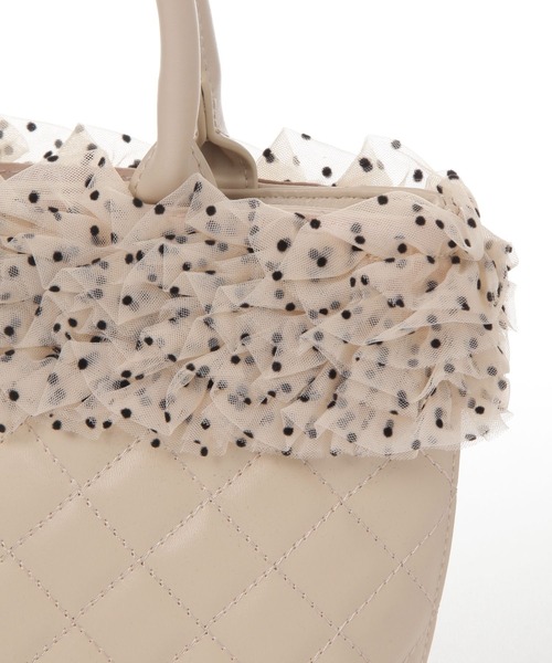 Heather（ヘザー）の「2WAYボリュームフリルBAG　739890（ハンドバッグ・レディース・アイボリー/ピンク/ベージュ・ONE SIZE）」の17枚目の写真