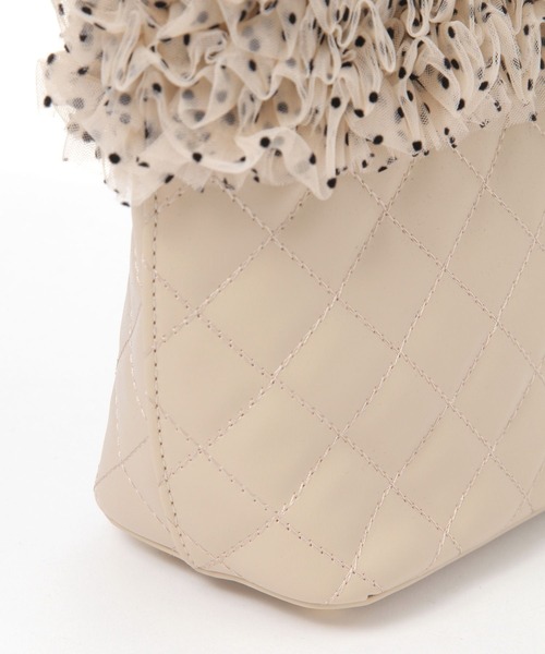 Heather（ヘザー）の「2WAYボリュームフリルBAG　739890（ハンドバッグ・レディース・アイボリー/ピンク/ベージュ・ONE SIZE）」の19枚目の写真