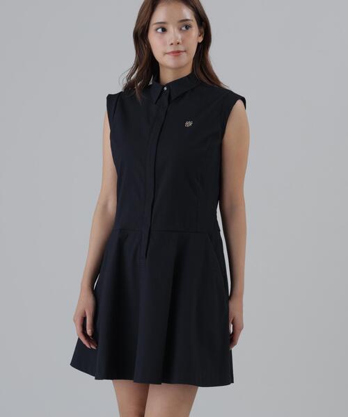St ANDREWS(セントアンドリュース)の「【St ANDREWS】【ストレッチ】ドビーサッカーワンピース (WOMENS)(ワンピース・レディース・ブラック/ホワイト・S/M)」の2枚目の写真