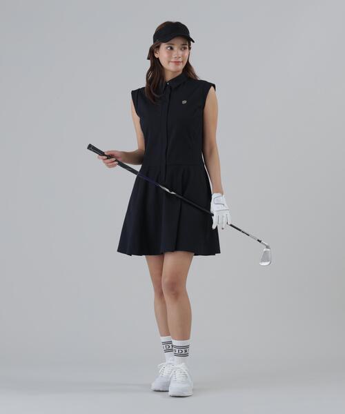 St ANDREWS(セントアンドリュース)の「【St ANDREWS】【ストレッチ】ドビーサッカーワンピース (WOMENS)(ワンピース・レディース・ブラック/ホワイト・S/M)」の4枚目の写真