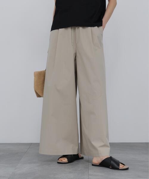 human woman(ヒューマンウーマン)の「◆【オーガニックコットン混 / 3サイズ展開 / ウォッシャブル】オーガニックコットン混ストレッチガウチョパンツ(その他パンツ・レディース・ベージュ/グレー系その他・MEDIUM/LARGE/SMALL)」の1枚目の写真