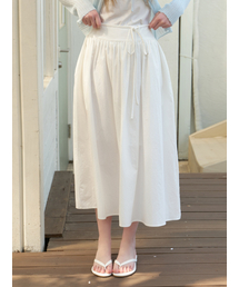 Grass strap skirt (white)