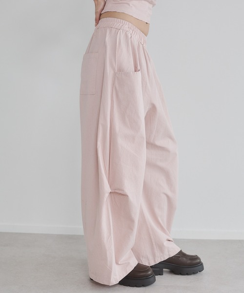 ENVYM(アンビー)の「イージールーズパンツ(チノパンツ・レディース・ピンク/カーキ/ブラック・M/S)」の21枚目の写真