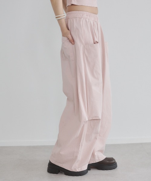 ENVYM(アンビー)の「イージールーズパンツ(チノパンツ・レディース・ピンク/カーキ/ブラック・M/S)」の22枚目の写真