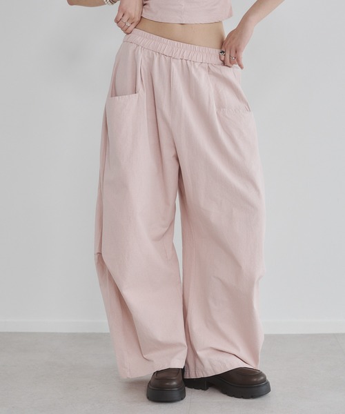 ENVYM(アンビー)の「イージールーズパンツ(チノパンツ・レディース・ピンク/カーキ/ブラック・M/S)」の20枚目の写真