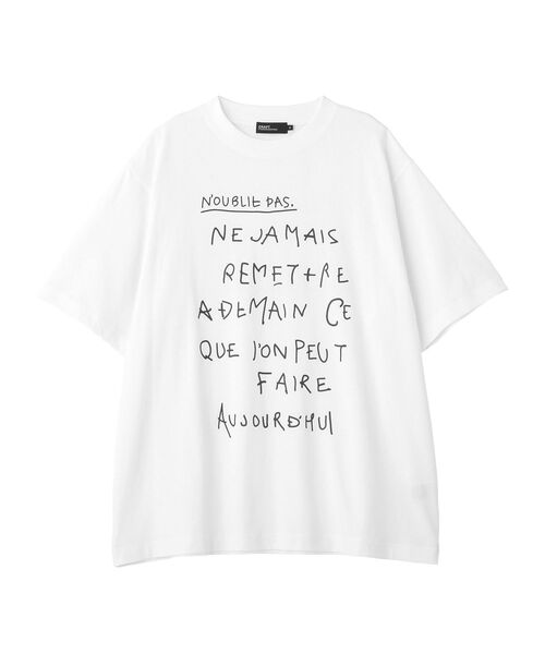 CRAFT STANDARD BOUTIQUE（クラフトスタンダードブティック）の「アソートロゴプリント半袖T（Tシャツ/カットソー・メンズ・杢グレー/ブラック/ネイビー/ホワイト・L/M）」の11枚目の写真