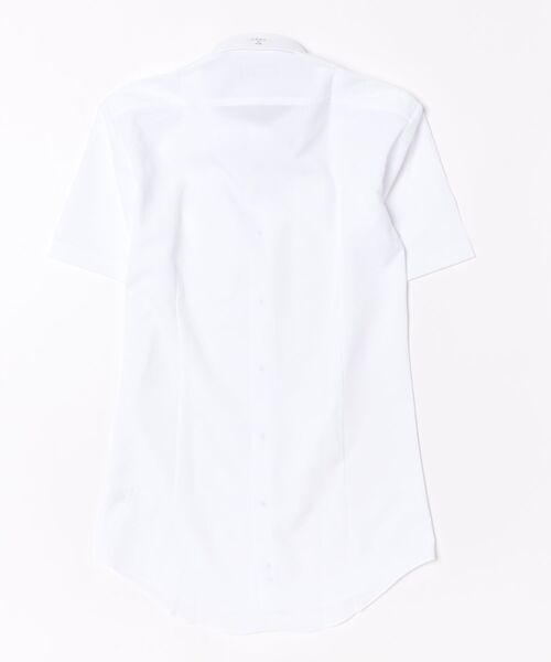 TOKYO SHIRTS（トウキョウシャツ）の「【吸水速乾】【COFREX】形態安定ノンアイロン ボタンダウン 半袖ビジネスワイシャツ（ビジネスシャツ・メンズ・ホワイト・首回り37cm/首回り39cm/首回り41cm/首回り42cm/首回り43cm）」の6枚目の写真