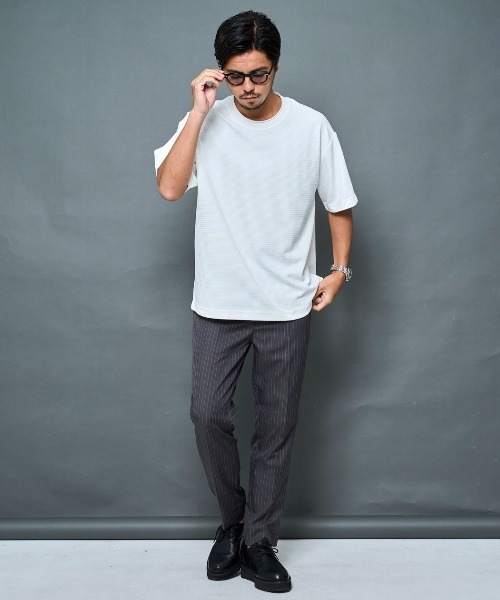 SILVER BULLET(シルバーバレット)の「『BENUSTA/ベヌスタ』ロールアップネックデザイン半袖カットソー【GC】(Tシャツ/カットソー・メンズ・ブラック/グレー/ホワイト・XL/L)」の14枚目の写真