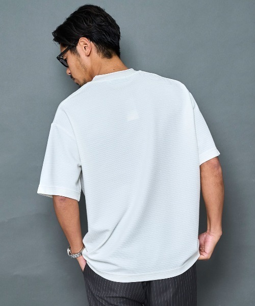 SILVER BULLET(シルバーバレット)の「『BENUSTA/ベヌスタ』ロールアップネックデザイン半袖カットソー【GC】(Tシャツ/カットソー・メンズ・ブラック/グレー/ホワイト・XL/L)」の16枚目の写真