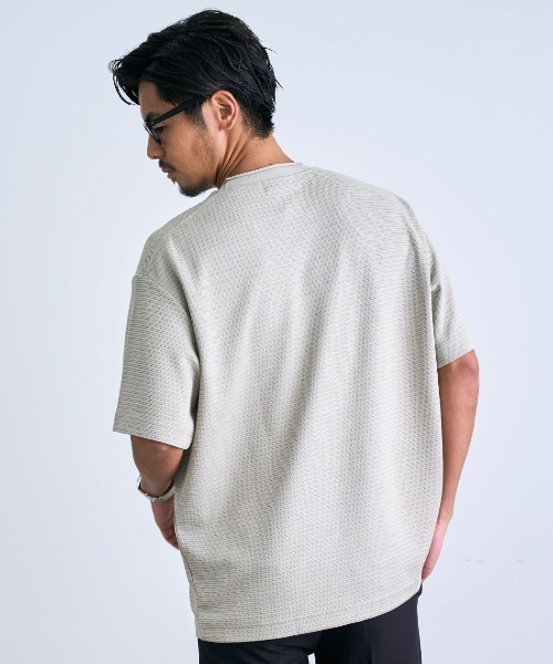 SILVER BULLET(シルバーバレット)の「『BENUSTA/ベヌスタ』ロールアップネックデザイン半袖カットソー【GC】(Tシャツ/カットソー・メンズ・ブラック/グレー/ホワイト・XL/L)」の6枚目の写真