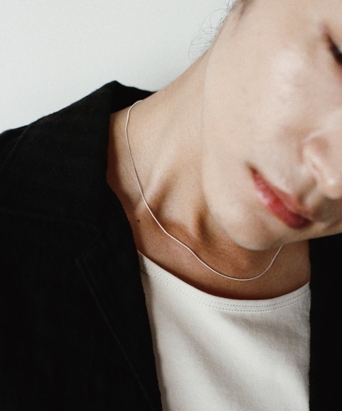 WYM LIDNM(ウィム バイ リドム)の「Silver 925 SNAKE CHAIN NECKLACE(ネックレス・メンズ・シルバー・FREE)」の2枚目の写真