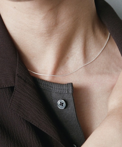 WYM LIDNM(ウィム バイ リドム)の「Silver 925 SNAKE CHAIN NECKLACE(ネックレス・メンズ・シルバー・FREE)」の6枚目の写真