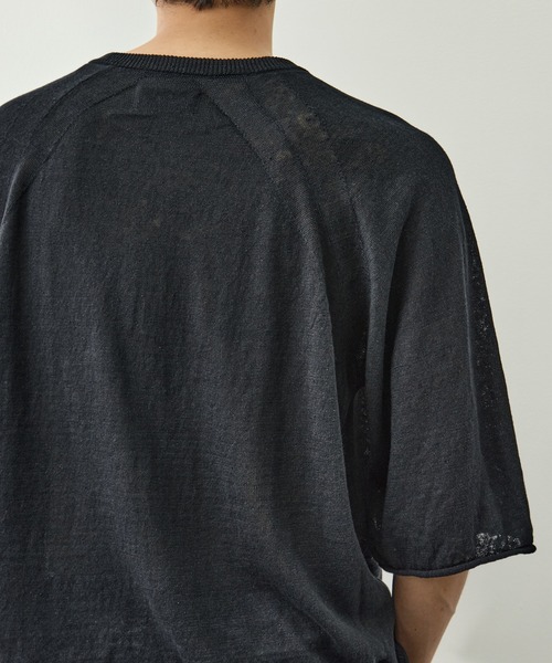 CITY TOKYO(シティトウキョウ)の「【CITY TOKYO/シティートーキョー】Soft linen ヘンリーネック(Tシャツ/カットソー・メンズ・ライトベージュ/ミント/ブラック・2/1)」の13枚目の写真