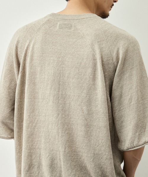 CITY TOKYO(シティトウキョウ)の「【CITY TOKYO/シティートーキョー】Soft linen ヘンリーネック(Tシャツ/カットソー・メンズ・ライトベージュ/ミント/ブラック・2/1)」の20枚目の写真