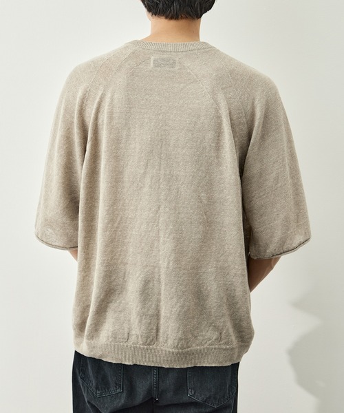 CITY TOKYO(シティトウキョウ)の「【CITY TOKYO/シティートーキョー】Soft linen ヘンリーネック(Tシャツ/カットソー・メンズ・ライトベージュ/ミント/ブラック・2/1)」の16枚目の写真
