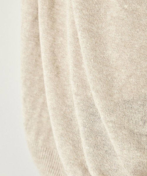 CITY TOKYO(シティトウキョウ)の「【CITY TOKYO/シティートーキョー】Soft linen ヘンリーネック(Tシャツ/カットソー・メンズ・ライトベージュ/ミント/ブラック・2/1)」の22枚目の写真