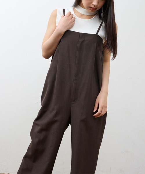 Nunc.(ヌンク)の「シャンブレーオーバーオール(サロペット/オーバーオール・レディース・ベージュ/ブラウン/ブラック・FREE)」の12枚目の写真