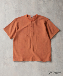 J.S.Homestead / レノ メッシュ ファブリック ヘンリー ネック Tシャツ
