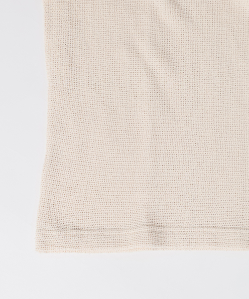 JOURNAL STANDARD J.S HOMESTEAD(ジャーナルスタンダードホームステッド)の「J.S.Homestead / レノ メッシュ ファブリック ヘンリー ネック Tシャツ(Tシャツ/カットソー・メンズ・パープル/ブラック/アイボリー/レンガ・MEDIUM/LARGE)」の15枚目の写真