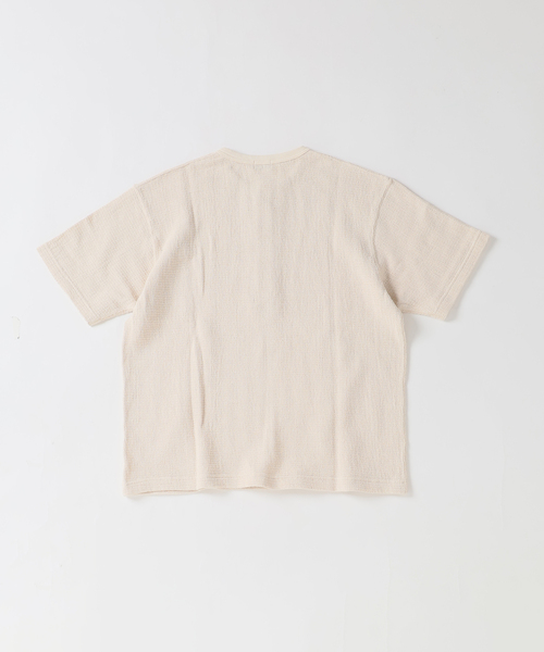 JOURNAL STANDARD J.S HOMESTEAD(ジャーナルスタンダードホームステッド)の「J.S.Homestead / レノ メッシュ ファブリック ヘンリー ネック Tシャツ(Tシャツ/カットソー・メンズ・パープル/ブラック/アイボリー/レンガ・MEDIUM/LARGE)」の16枚目の写真