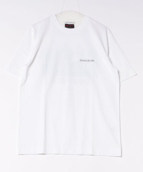 MEN'S MELROSE(メンズメルローズ)の「STAND BY ME モノクロプリントTシャツ(Tシャツ/カットソー・メンズ・ホワイト/ベージュ・4/3)」の2枚目の写真