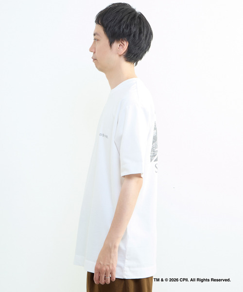 MEN'S MELROSE(メンズメルローズ)の「STAND BY ME モノクロプリントTシャツ(Tシャツ/カットソー・メンズ・ホワイト/ベージュ・4/3)」の4枚目の写真