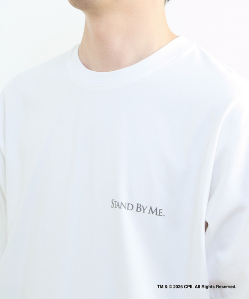 MEN'S MELROSE(メンズメルローズ)の「STAND BY ME モノクロプリントTシャツ(Tシャツ/カットソー・メンズ・ホワイト/ベージュ・4/3)」の7枚目の写真