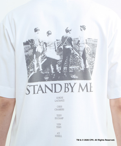 MEN'S MELROSE(メンズメルローズ)の「STAND BY ME モノクロプリントTシャツ(Tシャツ/カットソー・メンズ・ホワイト/ベージュ・4/3)」の9枚目の写真