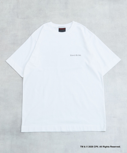 MEN'S MELROSE(メンズメルローズ)の「STAND BY ME モノクロプリントTシャツ(Tシャツ/カットソー・メンズ・ホワイト/ベージュ・4/3)」の10枚目の写真