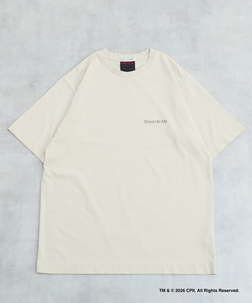 MEN'S MELROSE(メンズメルローズ)の「STAND BY ME モノクロプリントTシャツ(Tシャツ/カットソー・メンズ・ホワイト/ベージュ・4/3)」の13枚目の写真