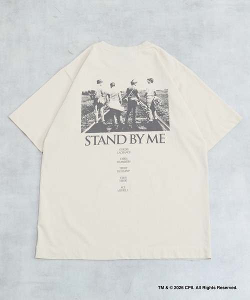 MEN'S MELROSE(メンズメルローズ)の「STAND BY ME モノクロプリントTシャツ(Tシャツ/カットソー・メンズ・ホワイト/ベージュ・4/3)」の14枚目の写真