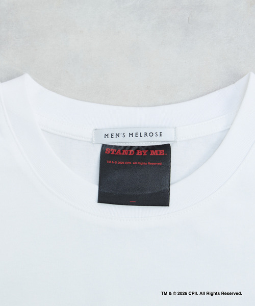 MEN'S MELROSE(メンズメルローズ)の「STAND BY ME モノクロプリントTシャツ(Tシャツ/カットソー・メンズ・ホワイト/ベージュ・4/3)」の16枚目の写真