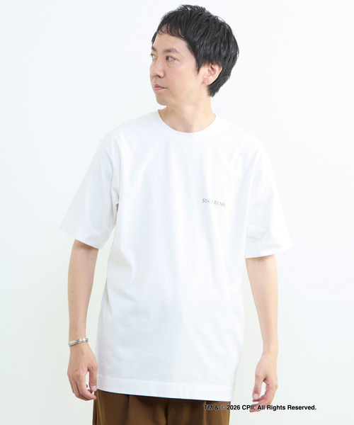 MEN'S MELROSE(メンズメルローズ)の「STAND BY ME モノクロプリントTシャツ(Tシャツ/カットソー・メンズ・ホワイト/ベージュ・4/3)」の17枚目の写真