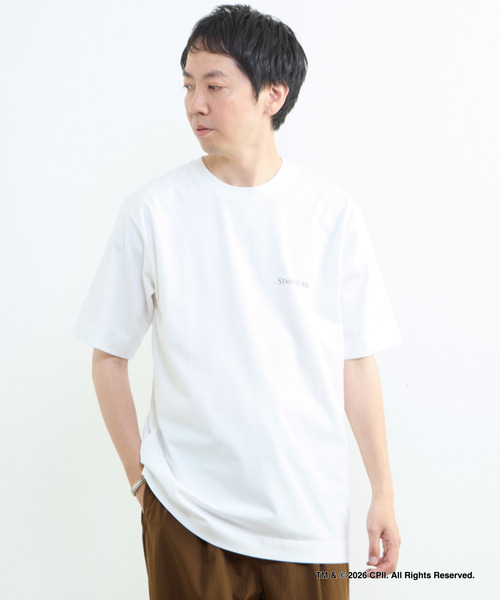 MEN'S MELROSE(メンズメルローズ)の「STAND BY ME モノクロプリントTシャツ(Tシャツ/カットソー・メンズ・ホワイト/ベージュ・4/3)」の18枚目の写真