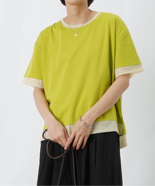 LUCA/LADY LUCK LUCA（ルカ/レディラックルカ）の「LC/LLL チュール切替Tシャツ（Tシャツ/カットソー・レディース・オフホワイト/ライトグリーン/グレー・FREE）」の13枚目の写真