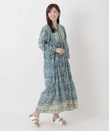 リゾート マーメイド エジプト柄ワンピース