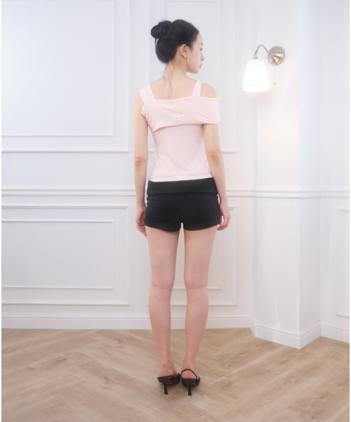 BELLIALEU（ベルリアル）の「JOLIE TIE SHORT SLEEVE PINK（Tシャツ/カットソー・レディース・その他・FREE）」の4枚目の写真