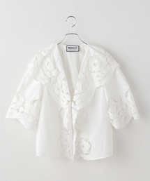 《一部店舗+WEB限定》BERENICE. / べレニス CHEMISE MC COL CHALE BRODERIE