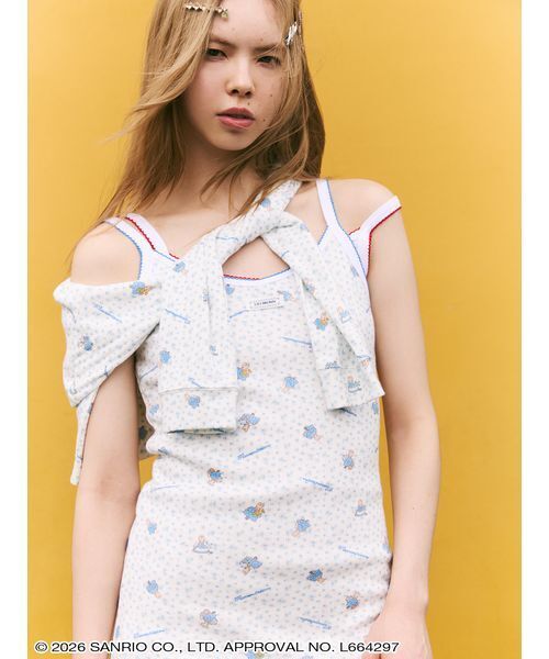 sanrio house(サンリオハウス)の「【LILY BROWN】総柄カーディガン(カーディガン/ボレロ・レディース・ブルー/レッド/ホワイト・F)」の6枚目の写真