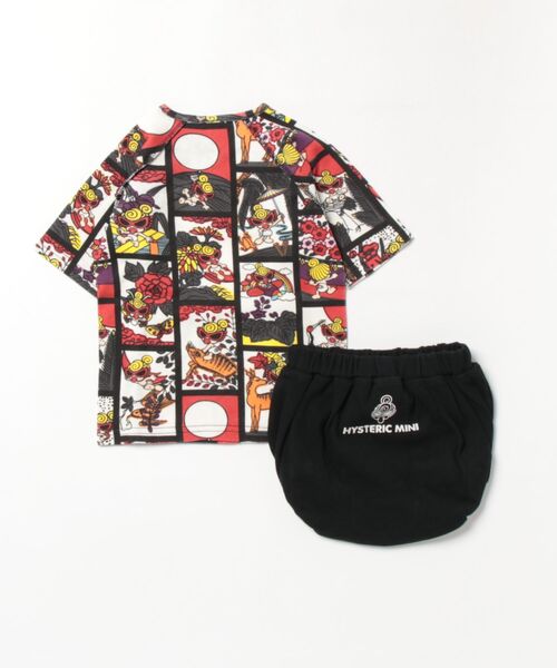 HYSTERIC MINI(ヒステリックミニ)の「HANAFUDA 総柄 短肌着 ブルマセット(その他ベビー用品・キッズ・その他・FREE)」の2枚目の写真