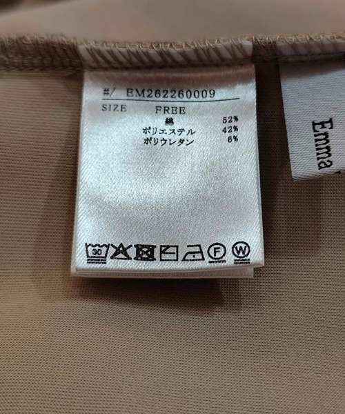 Emma Taylor(エマテイラー)の「ライトダンボールグログランヘンリーネックプルオーバー(Tシャツ/カットソー・レディース・ブラック/チャコールグレー/ライトベージュ・FREE)」の4枚目の写真