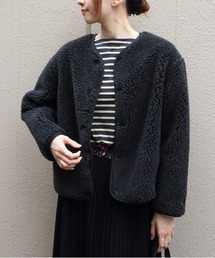 ORCIVAL（オーシバル）の「ORCIVAL/オーシバル　ラウンドネックボアフリースブルゾン　ROUND NECK BOA FLEECE BLOUSON　OR-A0741 BFF（ブルゾン）」